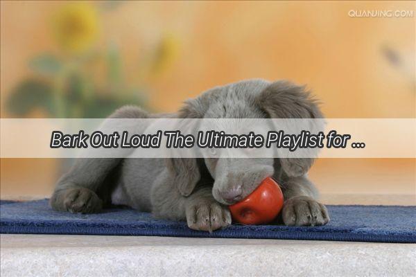 Bark Out Loud The Ultimate Playlist for Mans Best Friend